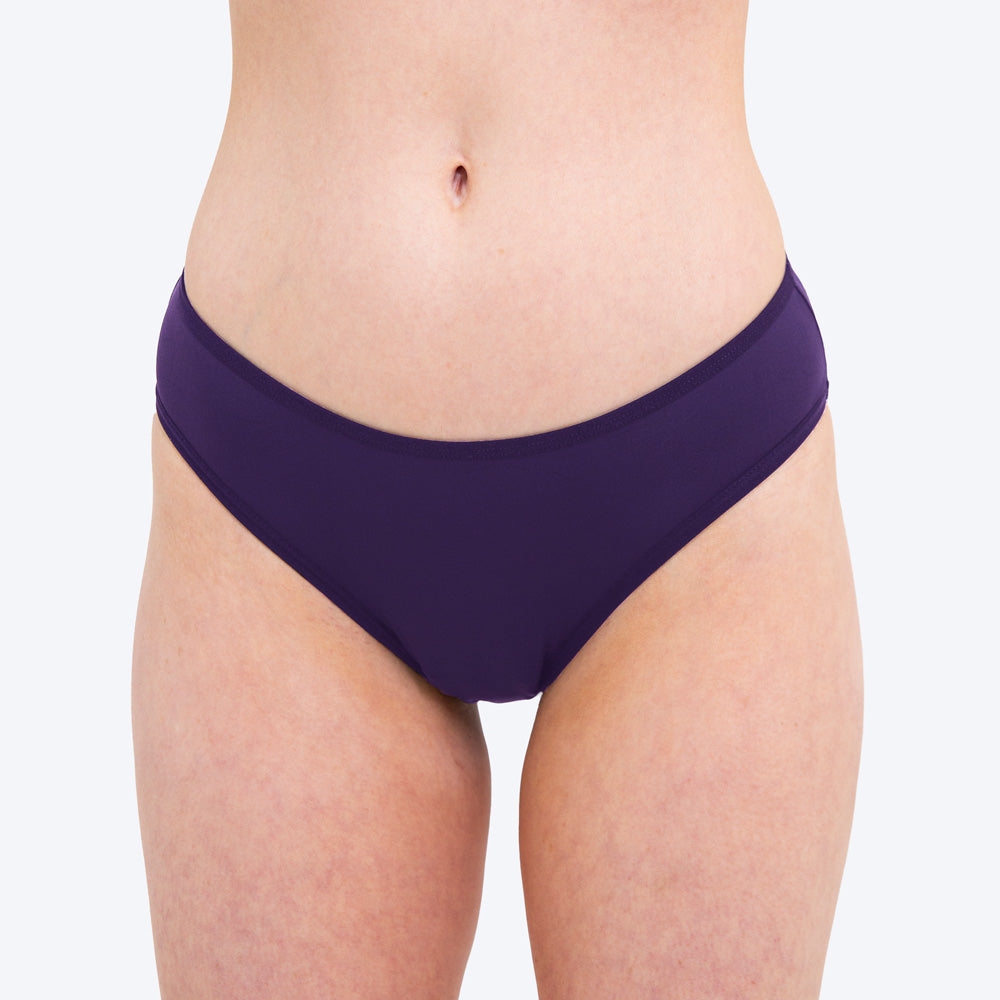 Tween and Teen Period Bikini Swim Bottom - Purple Palm – MyNickerBot