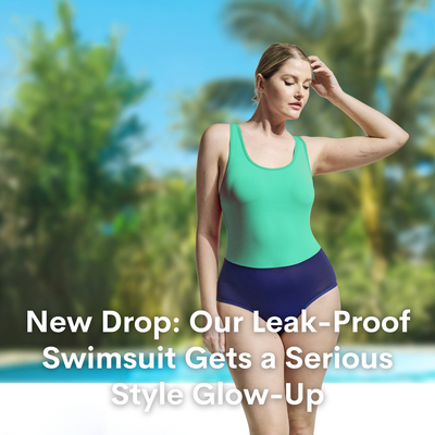 New Drop: Our Leak-Proof Swimsuit Gets a Serious Style Glow-Up