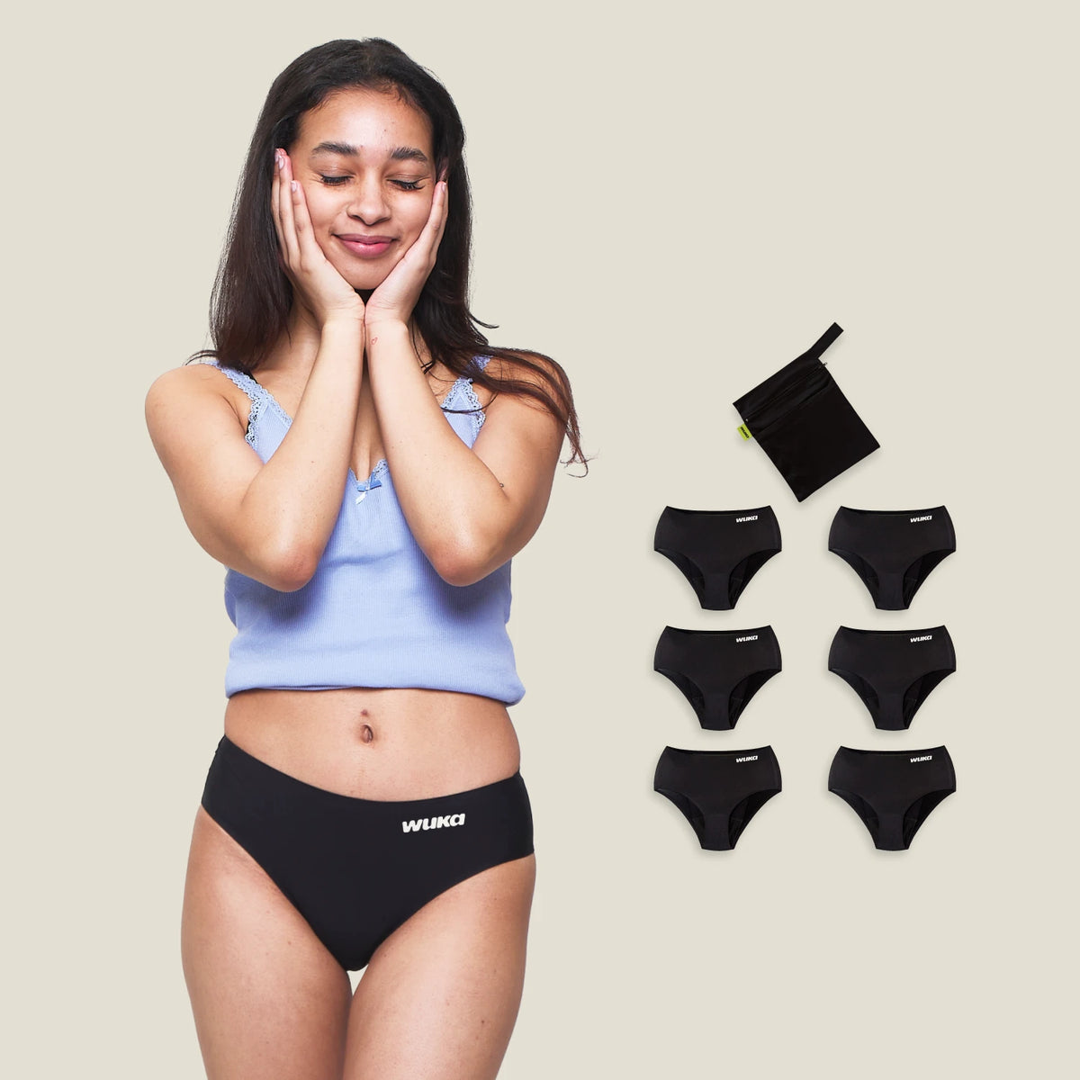 WUKA Period School Set - 3 Day & Night - Heavy - Black