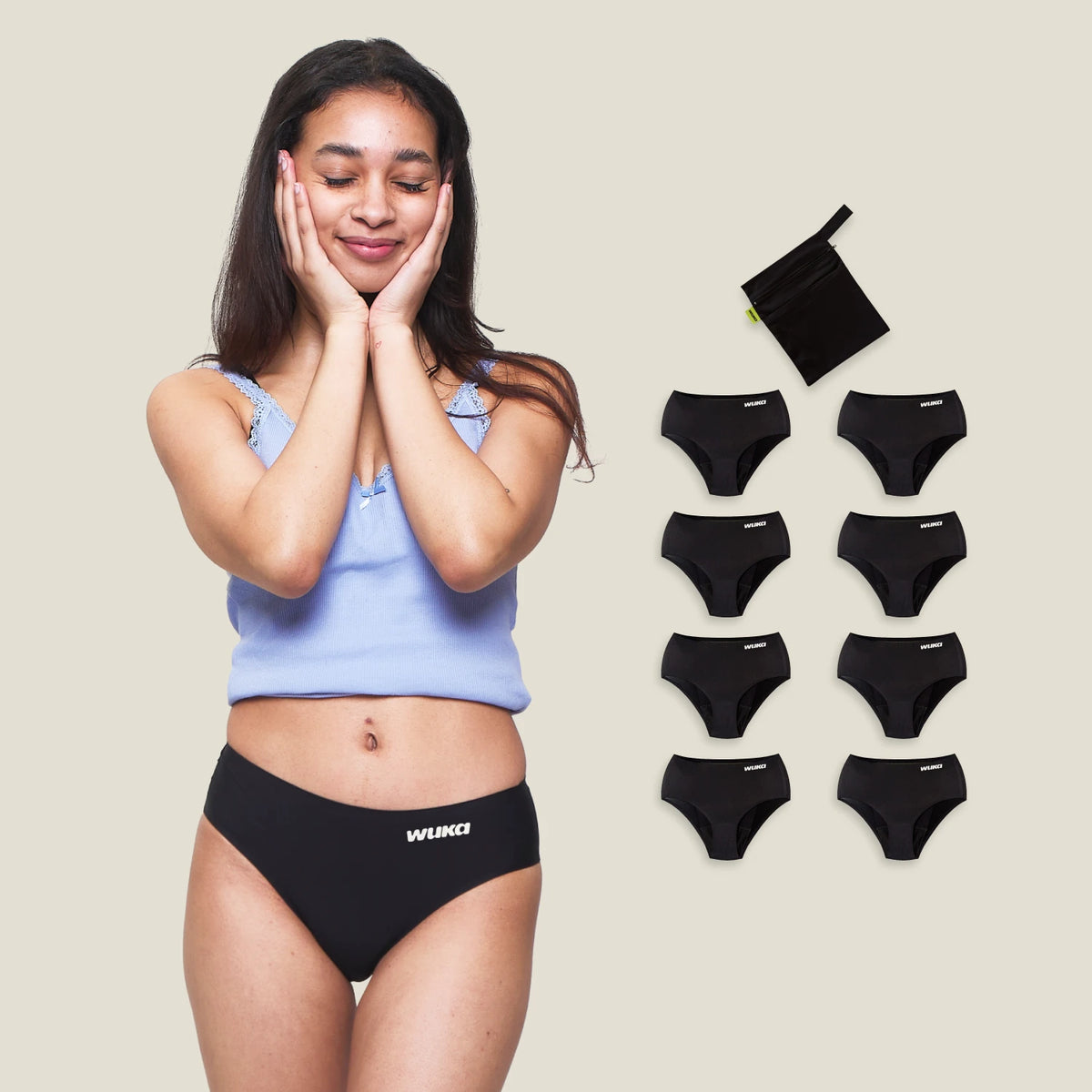 WUKA Period School Set - 4 Day & Night - Heavy - Black