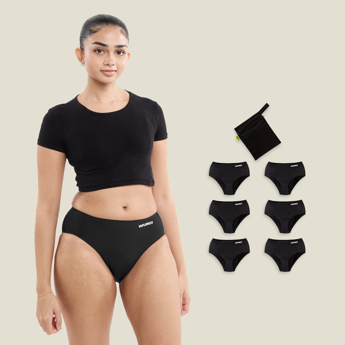 WUKA Period School Set - 3 Day & Night - Super-Heavy - Black