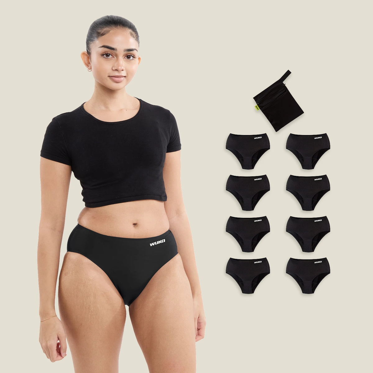 WUKA Period School Set - 4 Day & Night - Super-Heavy - Black
