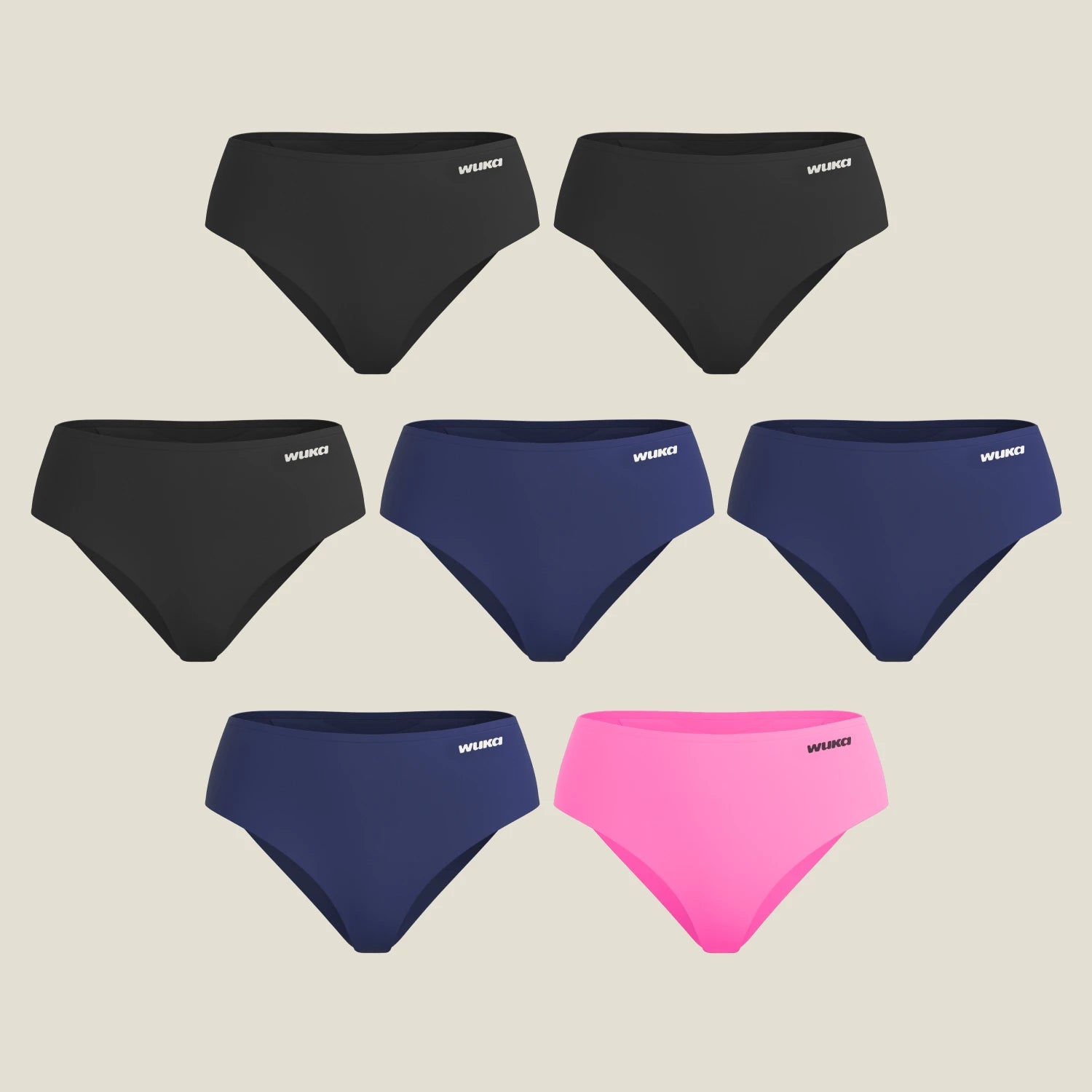 Stretch™ Seamless Midi Brief 7 Pack Colours