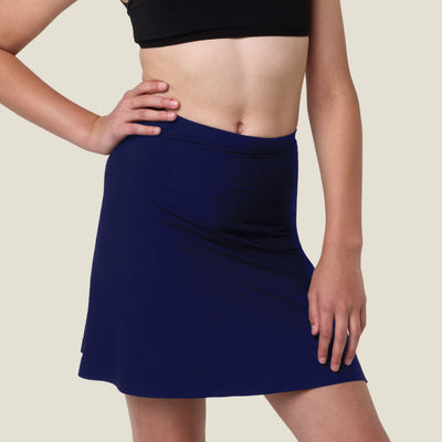 WUKA Teen Stretch Seamless Skort - Heavy - Navy