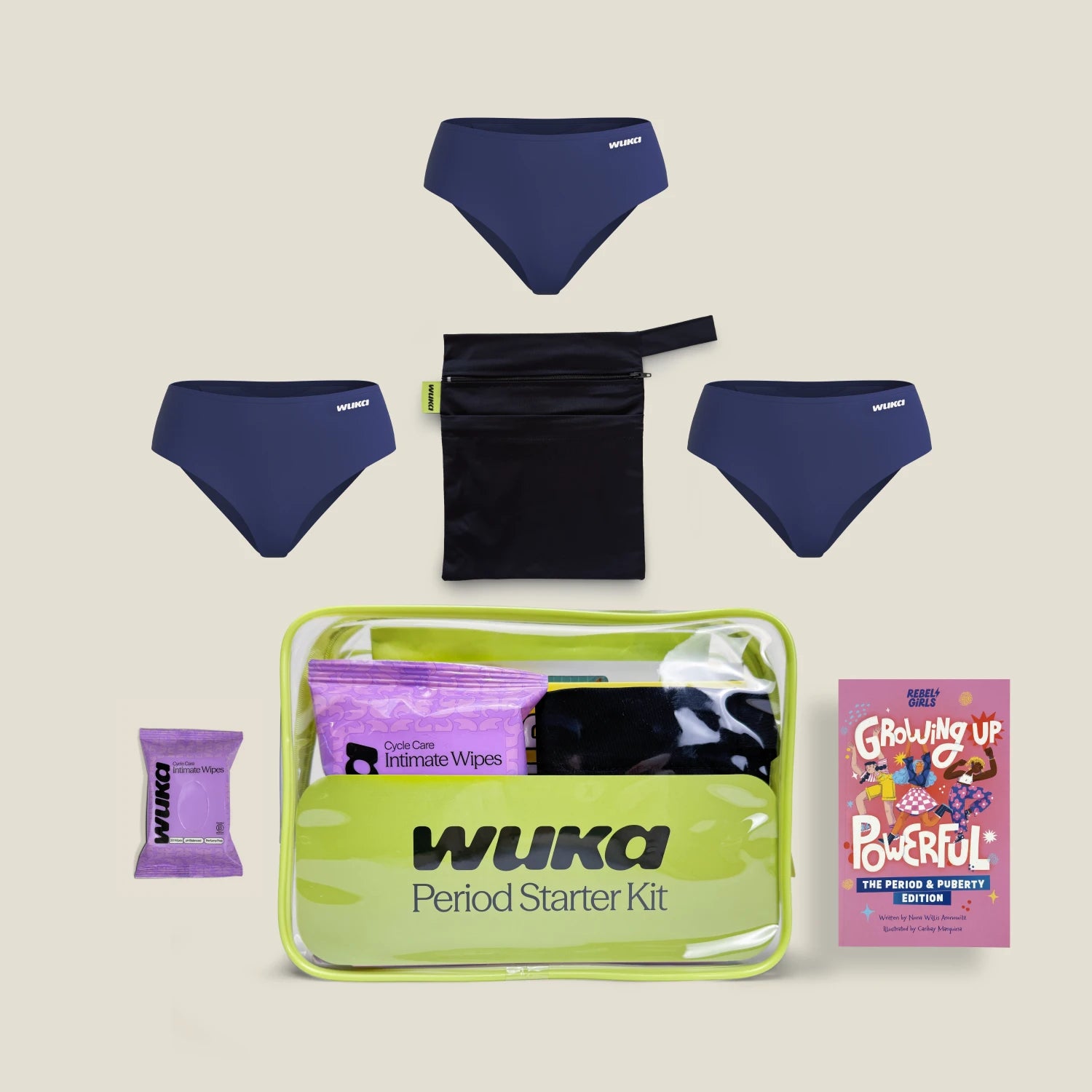 WUKA Teen Period Starter Kit - Midi - Super - Navy