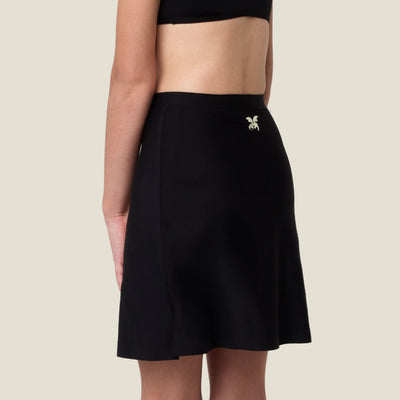 WUKA Teen Stretch Seamless Skort - Heavy - Black