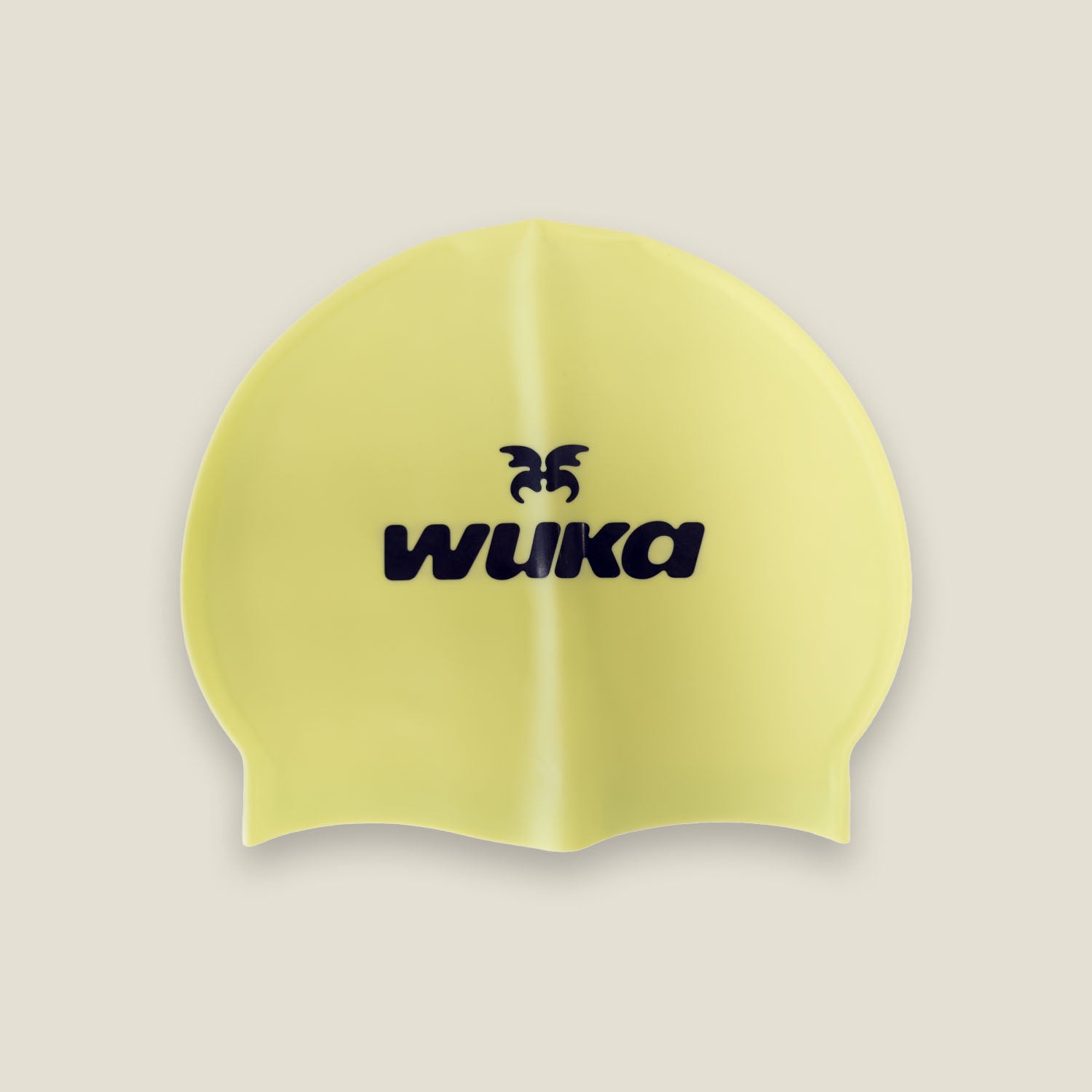 WUKA yellow swim cap for teens soft silicone comfortable fit for swimming training and lessons