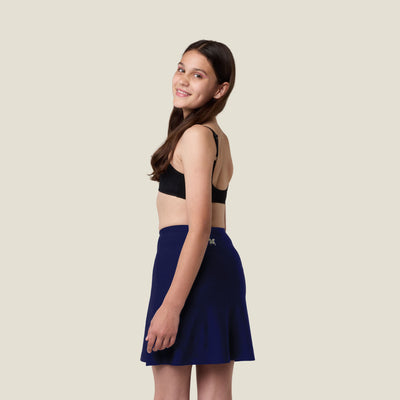WUKA Teen Stretch Seamless Skort - Heavy - Navy