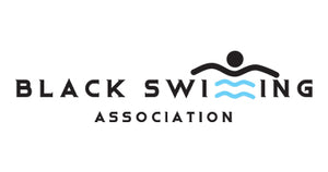 black swimming association logo