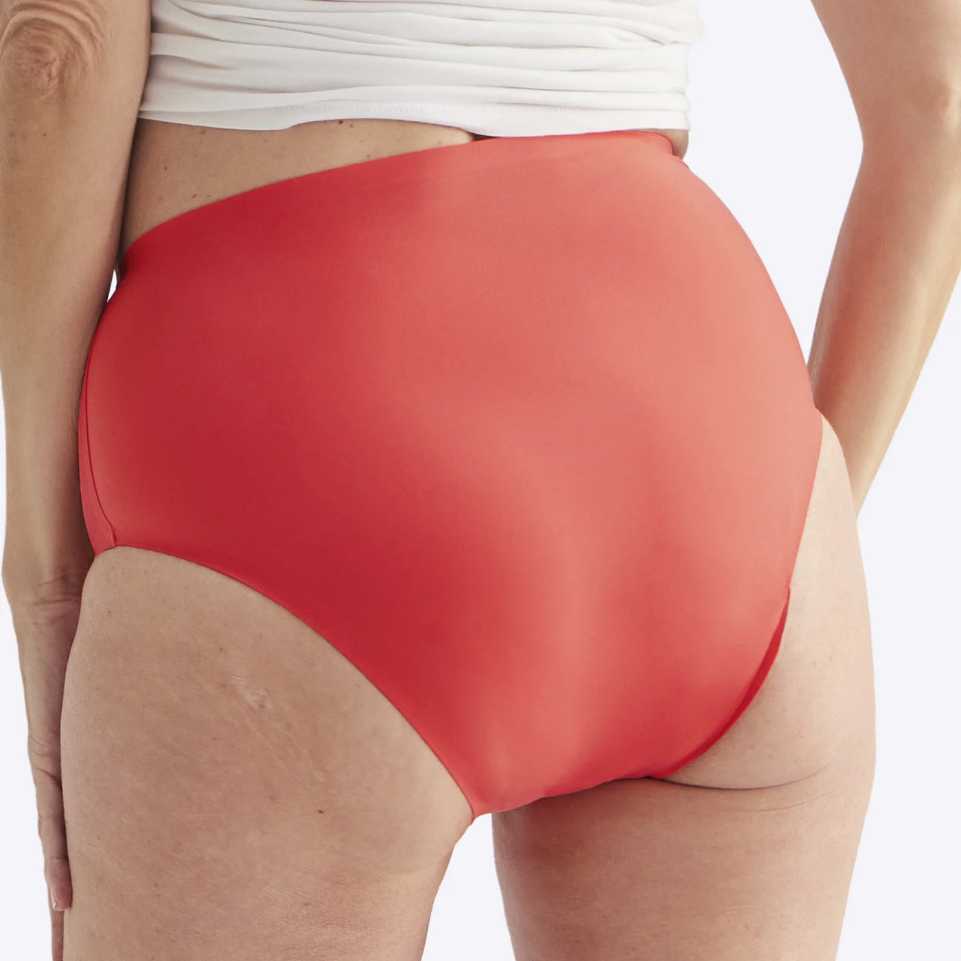WUKA Drytech Midi Brief Incontinence Pants Style Coral Pink Colour Back
