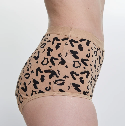 Leopard Print High Waist Period Pants - Heavy Flow Overnight