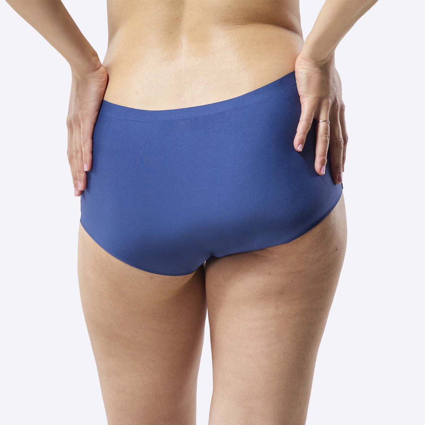 WUKA Stretch Period Short Teen Style Heavy Absorbency Blue Colour Back
