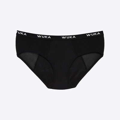 WUKA Ultimate Midi Brief Period Pants Style Light Flow Black Colour