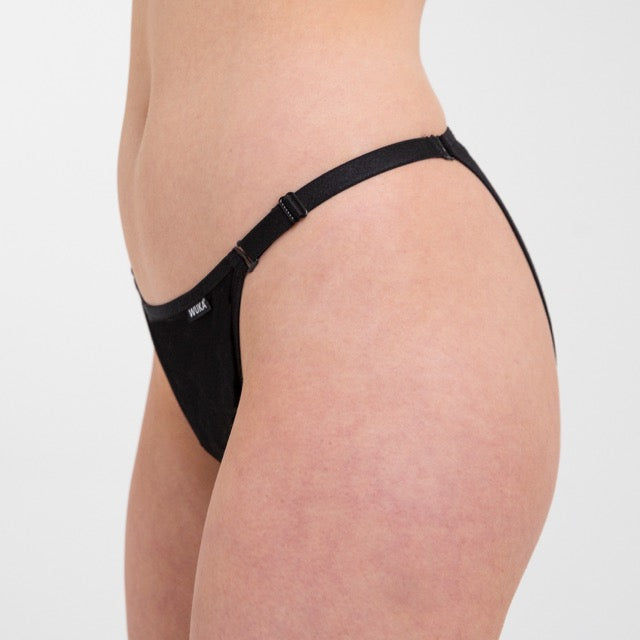 WUKA Flex Detachable Bikini Period Pants Style Heavy Flow Black Colour side