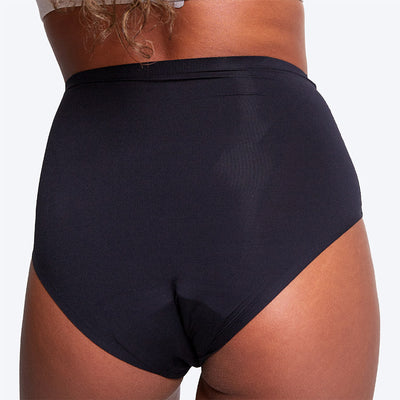 WUKA Stretch Seamless High Waist Period Pants Style Medium Flow Black Colour Back