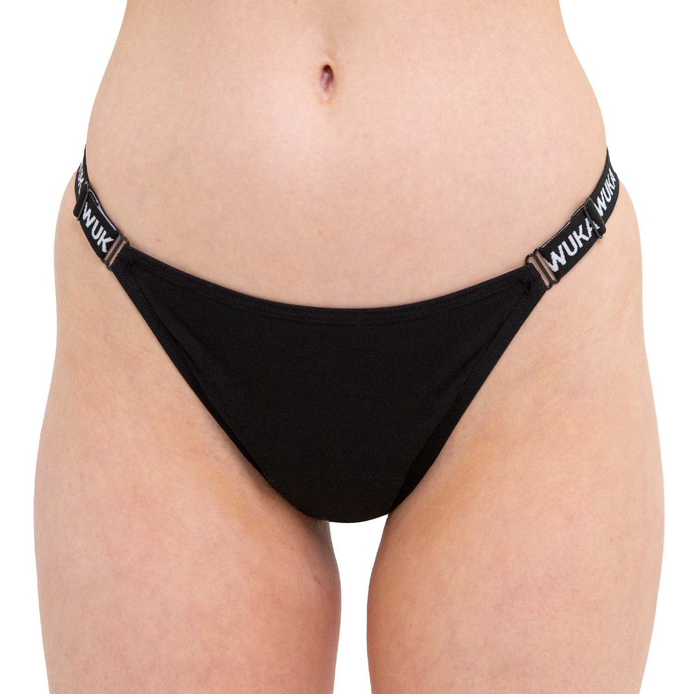 WUKA Flex Logo Bikini Period Pants Style Medium Flow Black Colour Front