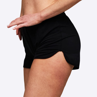 WUKA-FreshTech Sleep Wear-Jersey Shorts-Black Colour-short-side