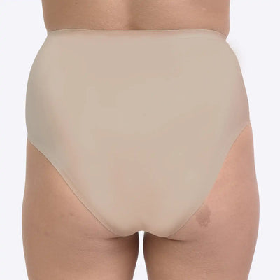 WUKA Stretch Seamless Period Pants High Waist Style Heavy Flow Light Nude Colour Back