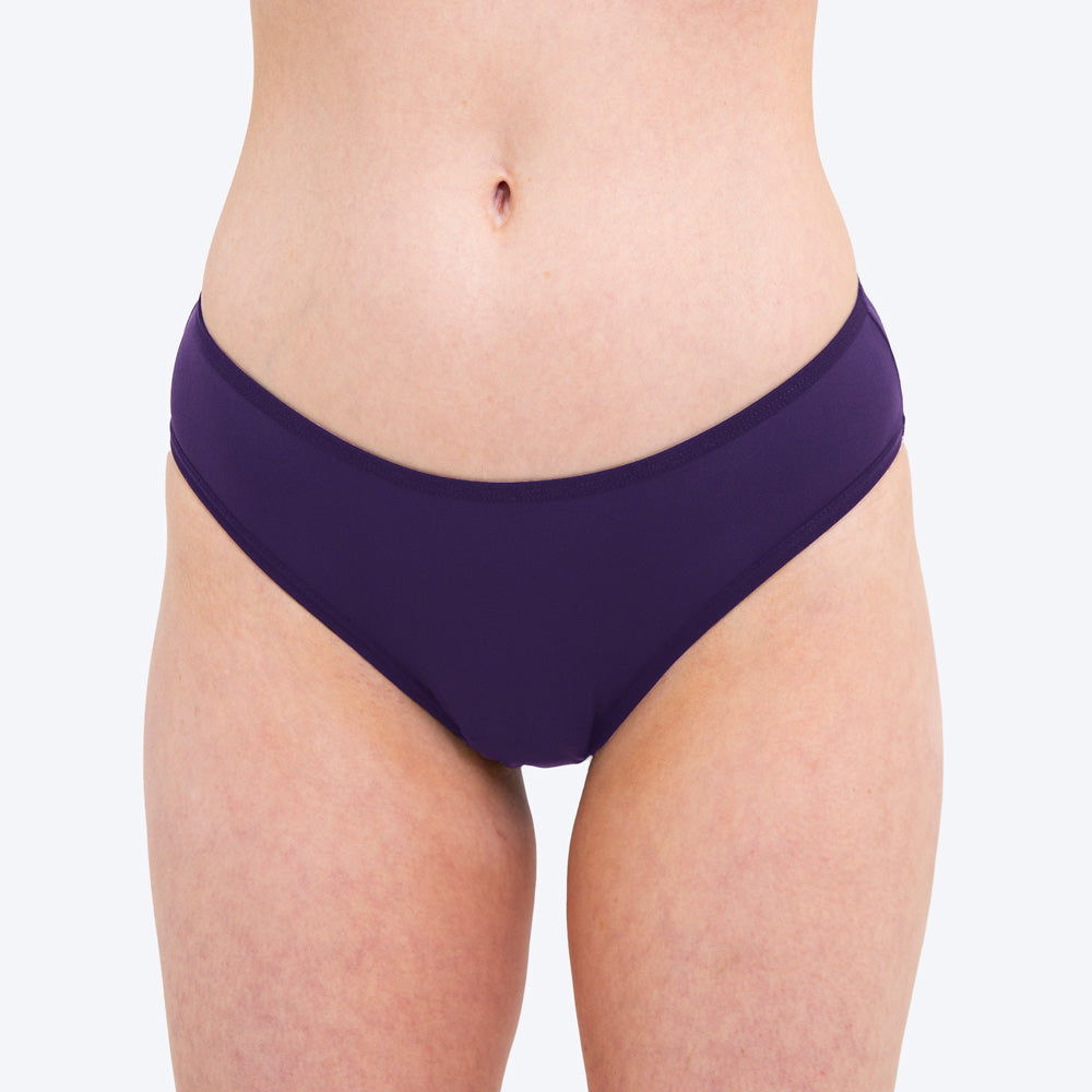 Period Swimwear Menstrual Leakproof Bikini Bottoms Low Waisted Swim Bottoms  for Girls,Teens,Women,Light Purple S 