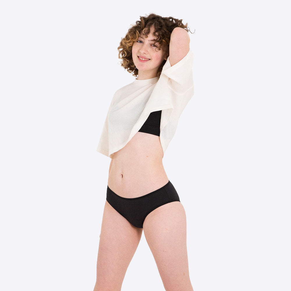Period Swimwear- Leakproof Waterproof Menstrual Bikini Swim Bottoms  Underwear for Teens, Girls, and Women