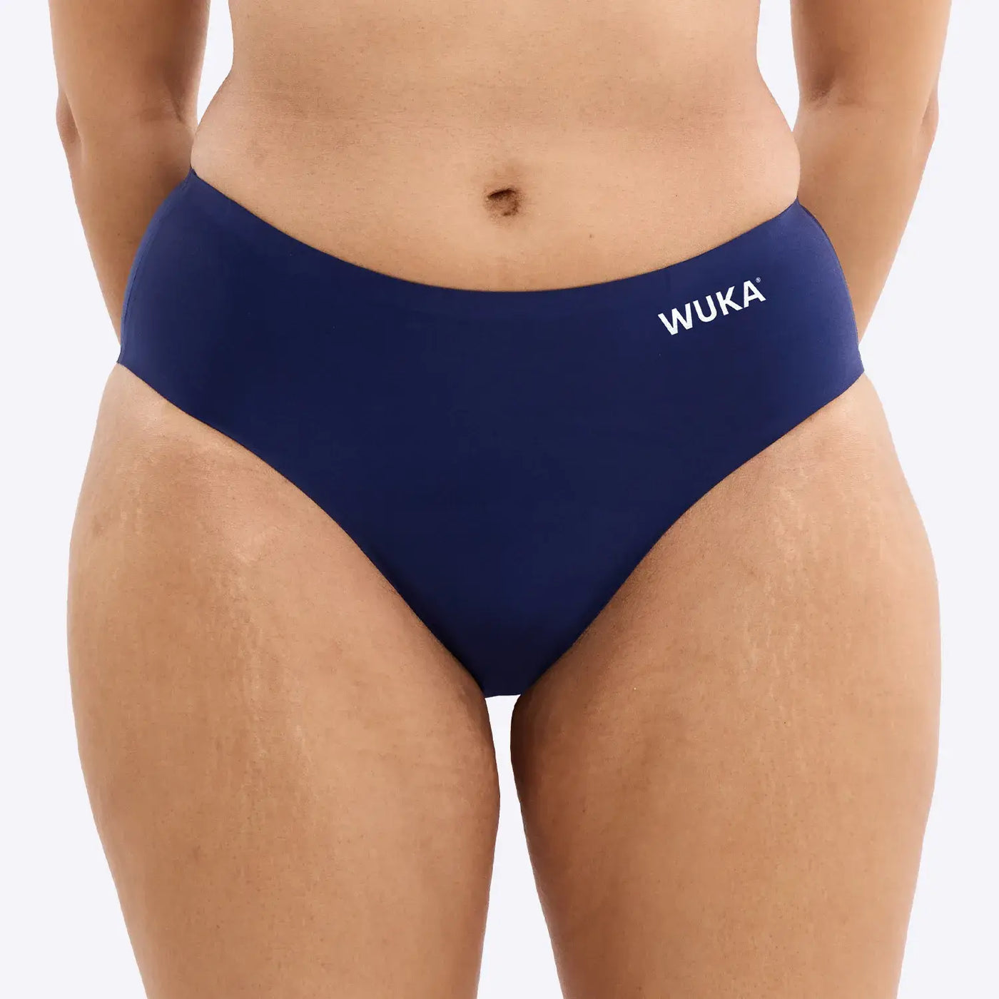 WUKA Teen Stretch Seamless Period Pants Style Super Heavy Flow Navy Colour Front