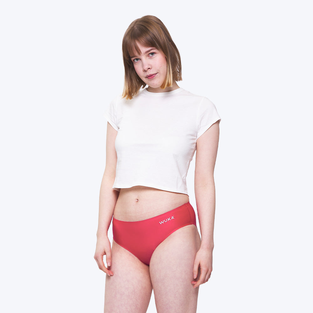narrow waist teen nudist Teen Stretch Seamless Brief Heavy - Magenta | WUKA